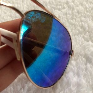 Micheal Kors Blue Mirrored sunglasses.
